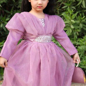 Mauve Shimmer Crystal Grace Frock